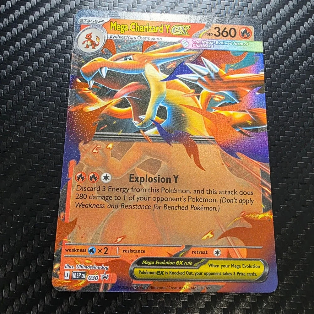 Mega Charizard Y ex 030 Black Star Promo Holo Pokemon TCG NM Card